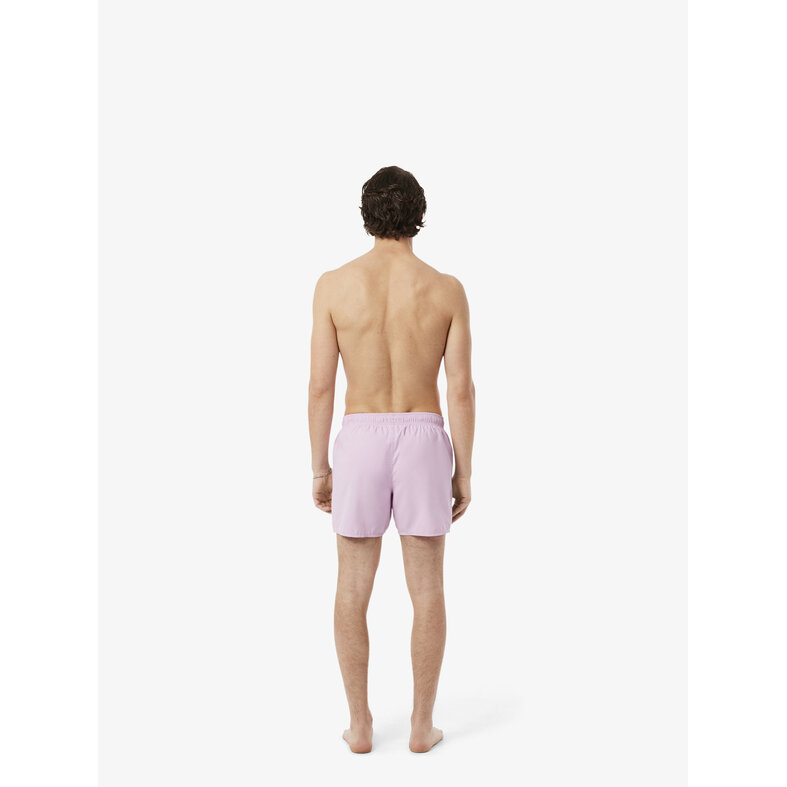 Lacoste Lacoste Heren Zwemshort Effen Roze