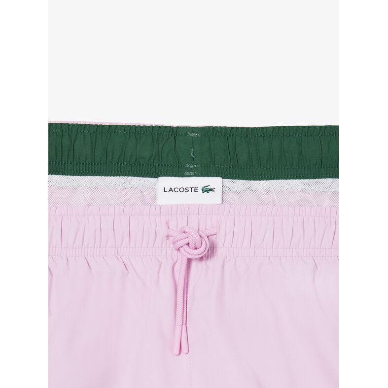 Lacoste Lacoste Heren Zwemshort Effen Roze