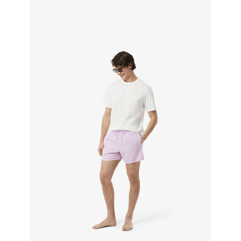 Lacoste Lacoste Heren Zwemshort Effen Roze