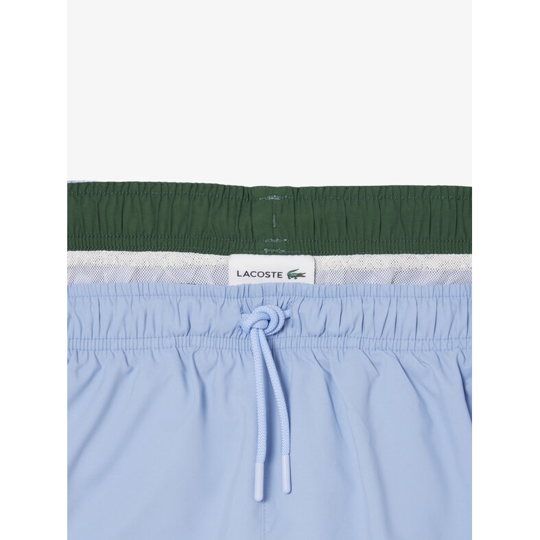 Lacoste Lacoste Heren Zwemshort Effen Blauw