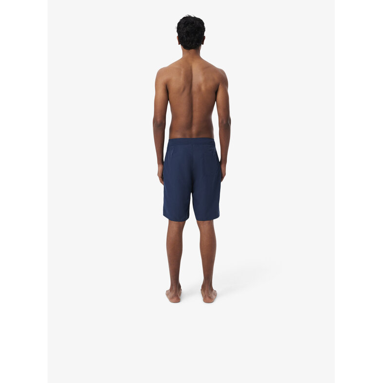 Lacoste Lacoste Heren Boardshort Lange Zwemshort Effen Navy Blauw