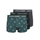 Jack & Jones Jack & Jones Heren Boxershorts Trunks JACDENIM Hond Print 3-Pack Groen/Donkerblauw