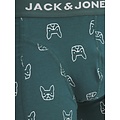 Jack & Jones Jack & Jones Heren Boxershorts Trunks JACDENIM Hond Print 3-Pack Groen/Donkerblauw