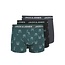 Jack & Jones Jack & Jones Heren Boxershorts Trunks JACDENIM Hond Print 3-Pack Groen/Donkerblauw