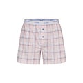 By Louise By Louise Dames Pyjama Set Shortama Blouse Lange Mouw Roze Geruit