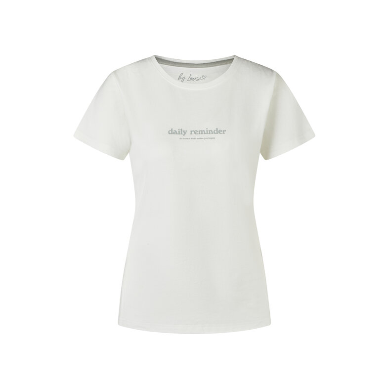 By Louise By Louise Dames Korte Pyjama Set Shortama Wit/Oudroze Gestipt