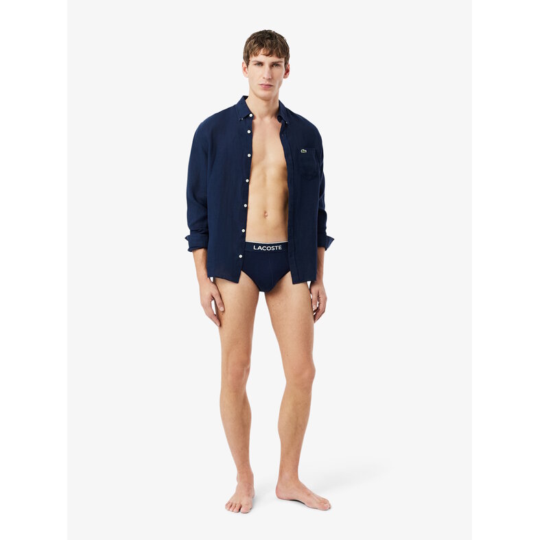 Lacoste Lacoste Heren Slips Casual Briefs 5-Pack Navy Blauw/Turqouise/Groen