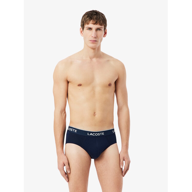 Lacoste Lacoste Heren Slips Casual Briefs 5-Pack Navy Blauw/Turqouise/Groen