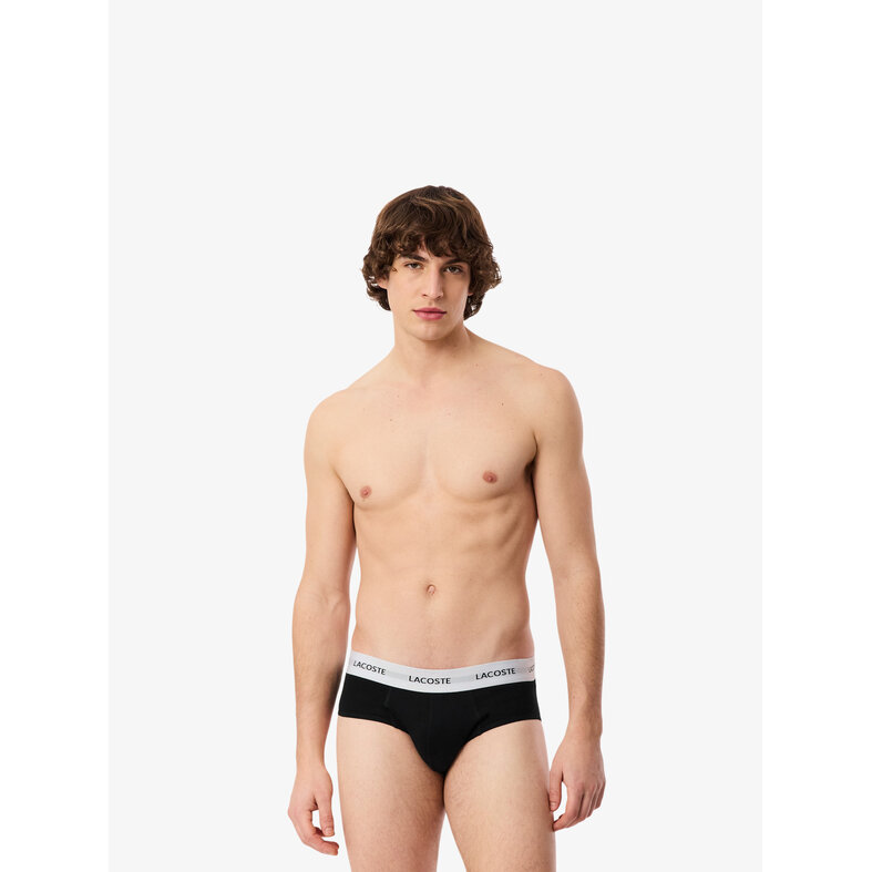 Lacoste Lacoste Heren Slips Casual Briefs 3-Pack Navy Blauw/Groen/Zwart
