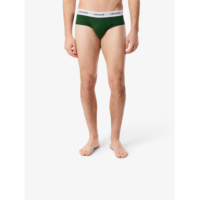 Lacoste Lacoste Heren Slips Casual Briefs 3-Pack Navy Blauw/Groen/Zwart