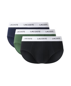 Lacoste Men's Casual Briefs 3-Pack Navy Blue/Green/Black