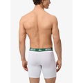 Lacoste Lacoste Heren Boxershorts Met Lange Pijp Boxer Briefs 3-Pack Wit/Grijs/Zwart