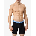 Lacoste Lacoste Heren Boxershorts Met Lange Pijp Boxer Briefs 3-Pack Zwart/Grijs