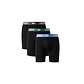Lacoste Lacoste Heren Boxershorts Met Lange Pijp Boxer Briefs 3-Pack Zwart/Grijs