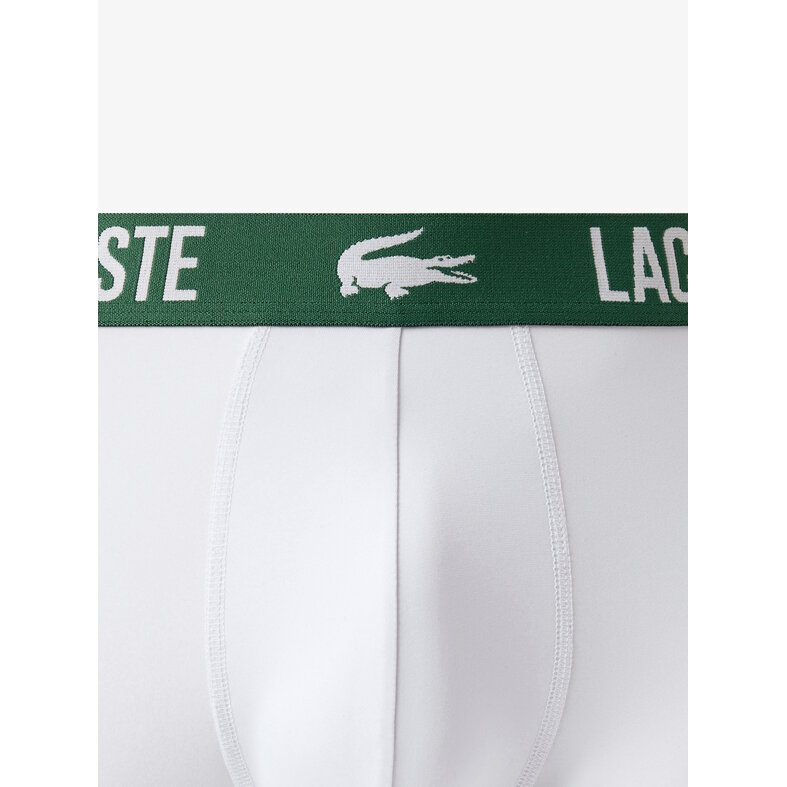 Lacoste Lacoste Heren Boxershorts Met Lange Pijp Boxer Briefs 3-Pack Wit/Grijs/Zwart
