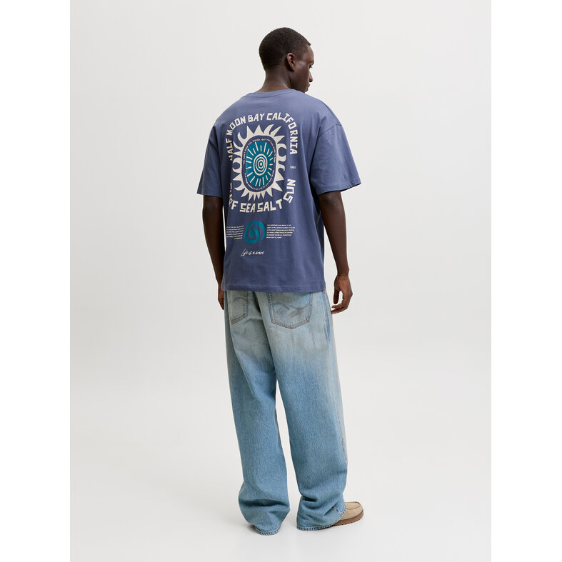 Jack & Jones Jack & Jones Heren Surf Backprint T-Shirt JORSURF Donkerblauw