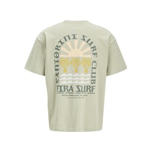 Jack & Jones Heren Surf Backprint T-Shirt JORSURF Groen