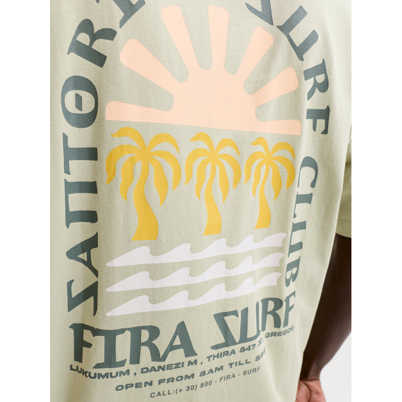 Jack & Jones Jack & Jones Heren Surf Backprint T-Shirt JORSURF Groen