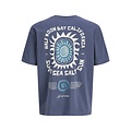 Jack & Jones Jack & Jones Heren Surf Backprint T-Shirt JORSURF Donkerblauw