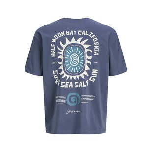 Jack & Jones Men's Surf Backprint T-Shirt JORSURF Dark Blue