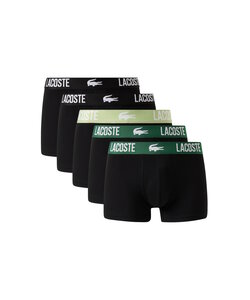 Lacoste Men's Boxer Shorts Trunks 5-Pack Black