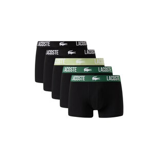 Lacoste Heren Boxershorts Trunks 5-Pack Zwart