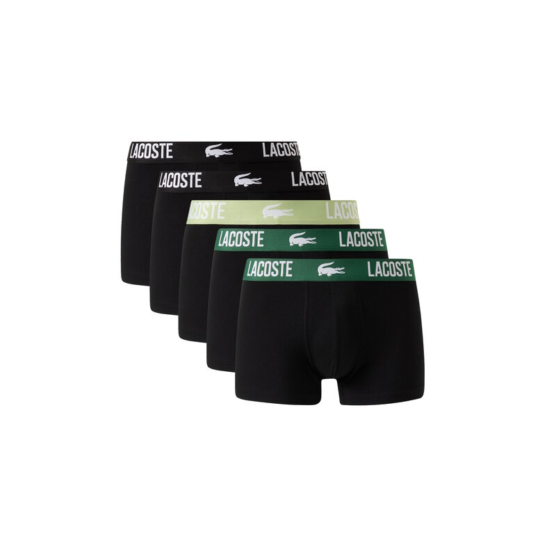 Lacoste Lacoste Heren Boxershorts Trunks 5-Pack Zwart