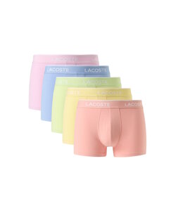 Lacoste Men's Boxer Shorts Trunks 5-Pack Pastel Multi