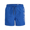 Jack & Jones Junior Jack & Jones Junior Boys Swim Short JPSTMAUI Splicelogo Solid Blue