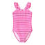 Name It Name It Meisjes Badpak NKFZIPPA Roze/Wit Gestreept