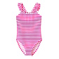 Name It Name It Girls Swimsuit NKFZIPPA Pink/White Striped