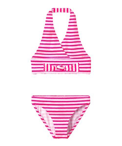 Name It Meisjes Bikini Set Strik NKFZIPPA Gestreept Roze