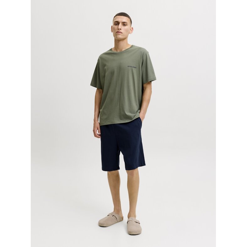 Jack & Jones Jack & Jones Heren Korte Shortama Pyjamaset JACEVEREST Groen/Donkerblauw