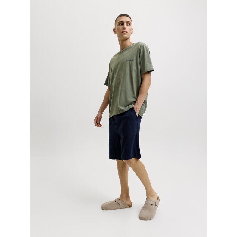 Jack & Jones Jack & Jones Heren Korte Shortama Pyjamaset JACEVEREST Groen/Donkerblauw