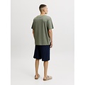 Jack & Jones Jack & Jones Heren Korte Shortama Pyjamaset JACEVEREST Groen/Donkerblauw
