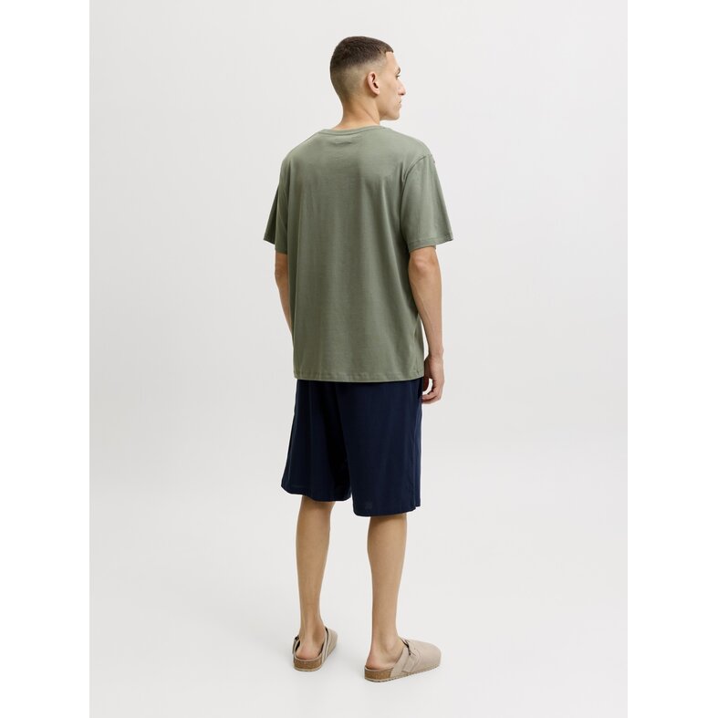 Jack & Jones Jack & Jones Heren Korte Shortama Pyjamaset JACEVEREST Groen/Donkerblauw