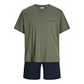 Jack & Jones Jack & Jones Men's Short Shortama Pyjama Set JACEVEREST Green/Dark Blue