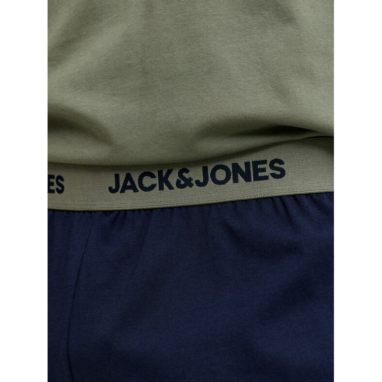 Jack & Jones Jack & Jones Heren Korte Shortama Pyjamaset JACEVEREST Groen/Donkerblauw