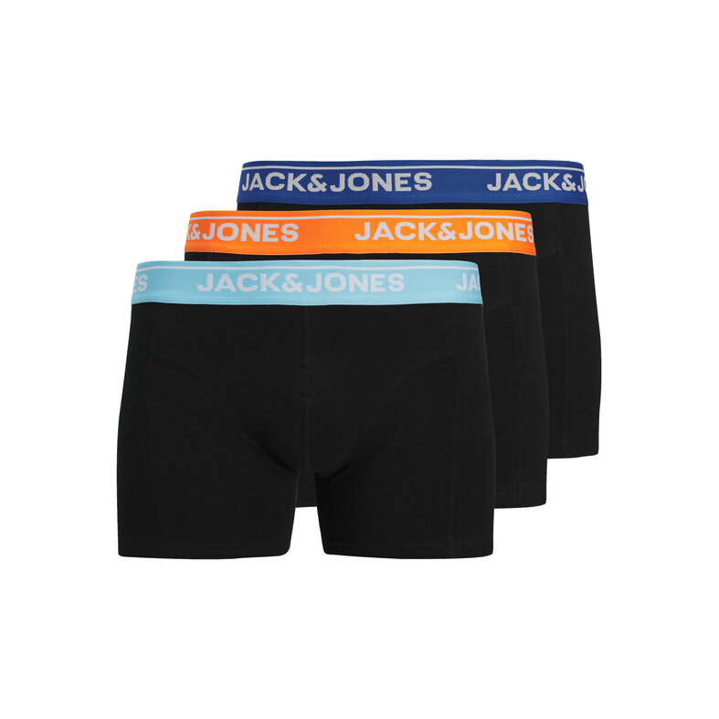Jack & Jones Jack & Jones Heren Boxershorts Trunks JACTHEODORE 3-Pack Effen Zwart