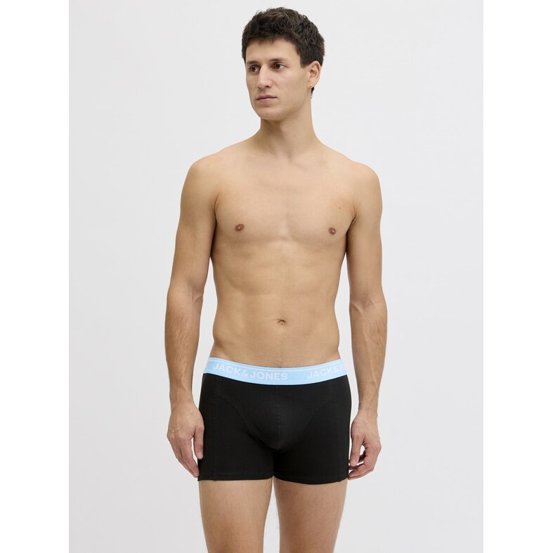 Jack & Jones Jack & Jones Heren Boxershorts Trunks JACTHEODORE 3-Pack Effen Zwart