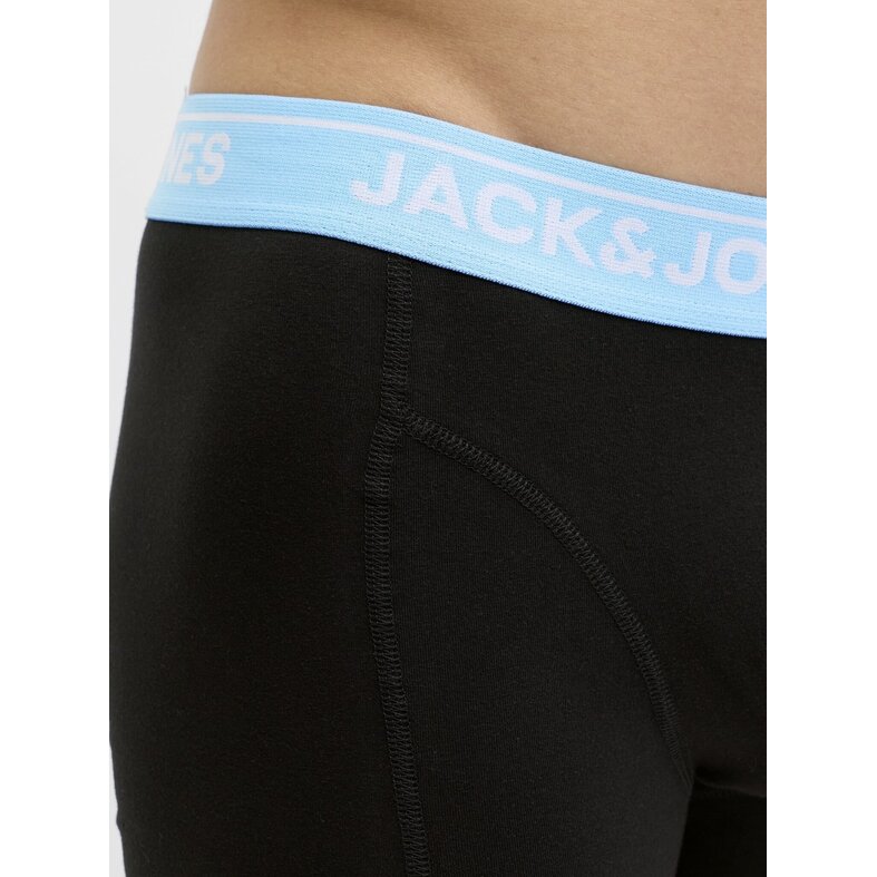 Jack & Jones Jack & Jones Heren Boxershorts Trunks JACTHEODORE 3-Pack Effen Zwart