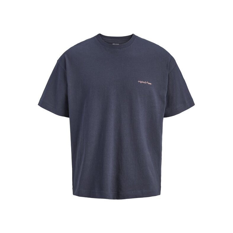 Jack & Jones Jack & Jones Men's Backprint T-Shirt JORMONTAUK Dark Gray-Blue/Dusty Pink Print