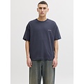 Jack & Jones Jack & Jones Men's Backprint T-Shirt JORMONTAUK Dark Gray-Blue/Dusty Pink Print