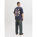 Jack & Jones Jack & Jones Men's Backprint T-Shirt JORMONTAUK Dark Gray-Blue/Dusty Pink Print