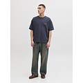 Jack & Jones Jack & Jones Men's Backprint T-Shirt JORMONTAUK Dark Gray-Blue/Dusty Pink Print