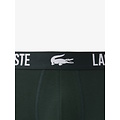 Lacoste Lacoste Heren Boxershorts Trunks 3-Pack Effen Groen/Grijs/Navy Blauw