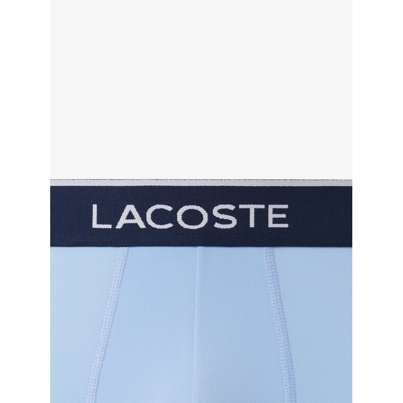 Lacoste Lacoste Men's Boxer Shorts Trunks Microfiber 3-Pack Solid Blue/Light Blue