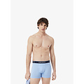 Lacoste Lacoste Heren Boxershorts Trunks Microfiber 3-Pack Effen Blauw/Lichtblauw