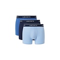 Lacoste Lacoste Men's Boxer Shorts Trunks Microfiber 3-Pack Solid Blue/Light Blue
