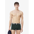Lacoste Lacoste Heren Boxershorts Trunks 3-Pack Effen Groen/Grijs/Navy Blauw